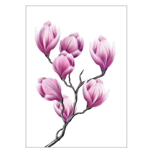 |weiss |Grusskarte Magnolie |Karte Blüten