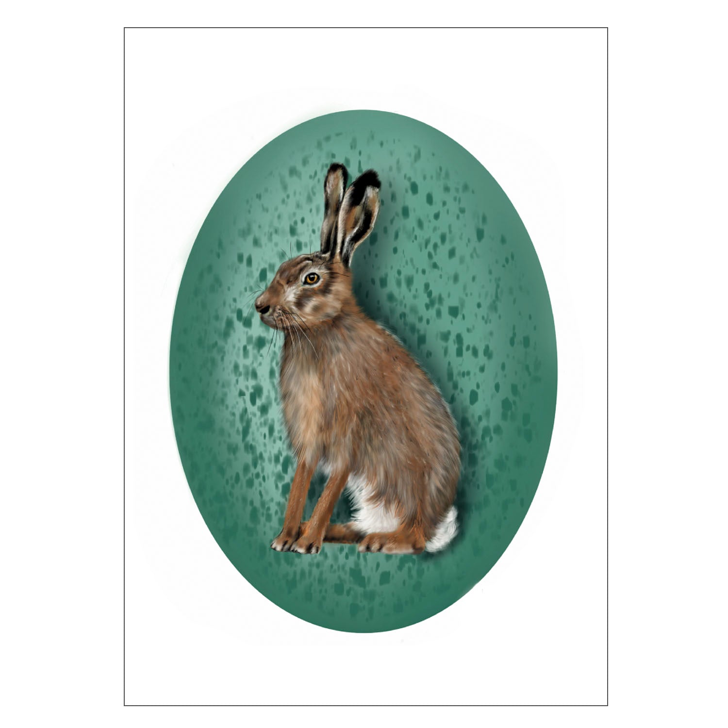 |weiss |Grusskarte Osterhase |Karte Ei