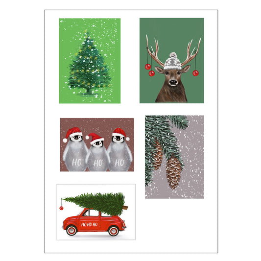 Karten Set Weihnachten klein
