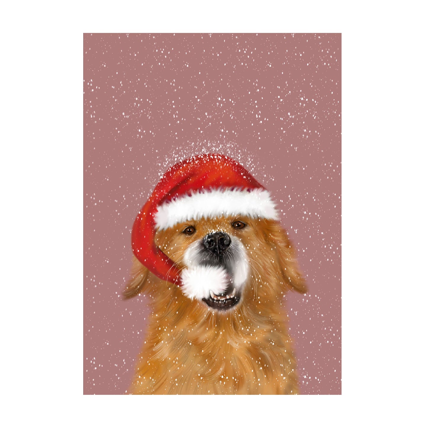 Weihnachtskarte Golden Retriever